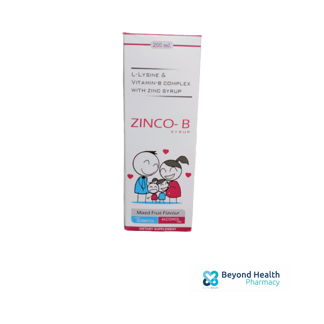Zinco-B Syrup 200ml - Beyond Health - Online Pharmacy in Sri Lanka