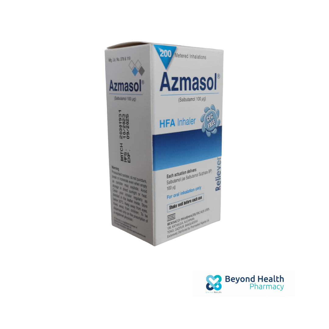 Azmasol Inhaler 100mcg - Beyond Health - Online Pharmacy in Sri Lanka